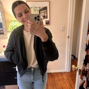 Vince Soft Bomber Jacket with Hood